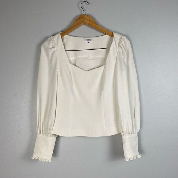 Claudie Pierlot Bravo Crepe Long Sleeve Top - Picture 4 of 10